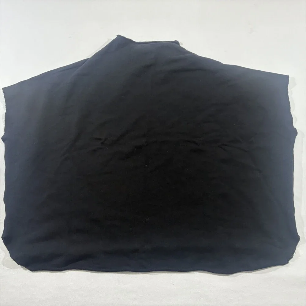 Frank & Eileen Tee Lab Black Short Sleeve Cape Sweatshirt Boho Goth Sz OS Stain - Picture 8 of 10